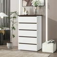 thumbnail image 3 of Kselythan 5/6 Drawer Dresser For Bedroom,Tall Chest Of Drawers,Wood Storage Drawers,Chest of Drawers Organizer Storage,Clothing Organizer,For Kids Bedroom,Living Room,Living Room,Hallway, 3 of 9