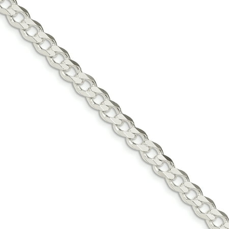 925 Sterling Silver 7.5mm Link Curb Chain Anklet Ankle Beach Bracelet 8 Inch :