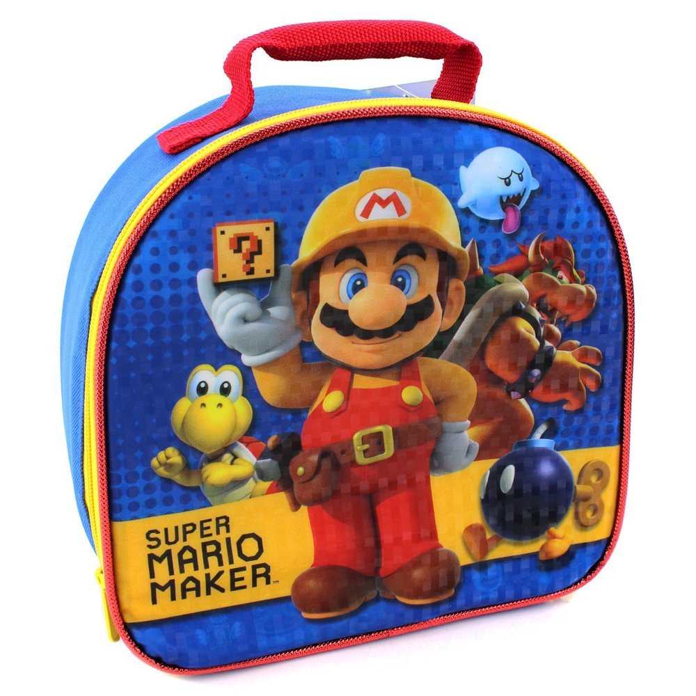 Global Designs Super Mario Soft Lunch Box (Super Mario Maker) Walmart