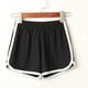 thumbnail image 1 of Pantalones cortos casuales de rayas de cintura alta para mujer, para playa, deportes, correr, yoga, cintura elástica, 1 of 6