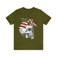 thumbnail image 2 of Streetwear Unisex Jersey Short Sleeve Skull With USA Eagle Artistic T-Shirt, 2 of 10