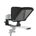 thumbnail image 1 of Portable Teleprompter 16-inche Universal Prompter with Cold Shoe Mount 1/4in & 3/8in Threaded Hole Compatible with Smartphone/ Tablet/ DSLR Camera with Remote Control & Carrying Case for Interview, 1 of 8