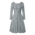 thumbnail image 4 of Lenago Robes de Mariage Grande Taille pour Mariée Femmes Robe Croisée Col Rond Élégante Soirée Dos Nu en Dentelle Robe d'Été Plage en Liquidation, 4 of 7