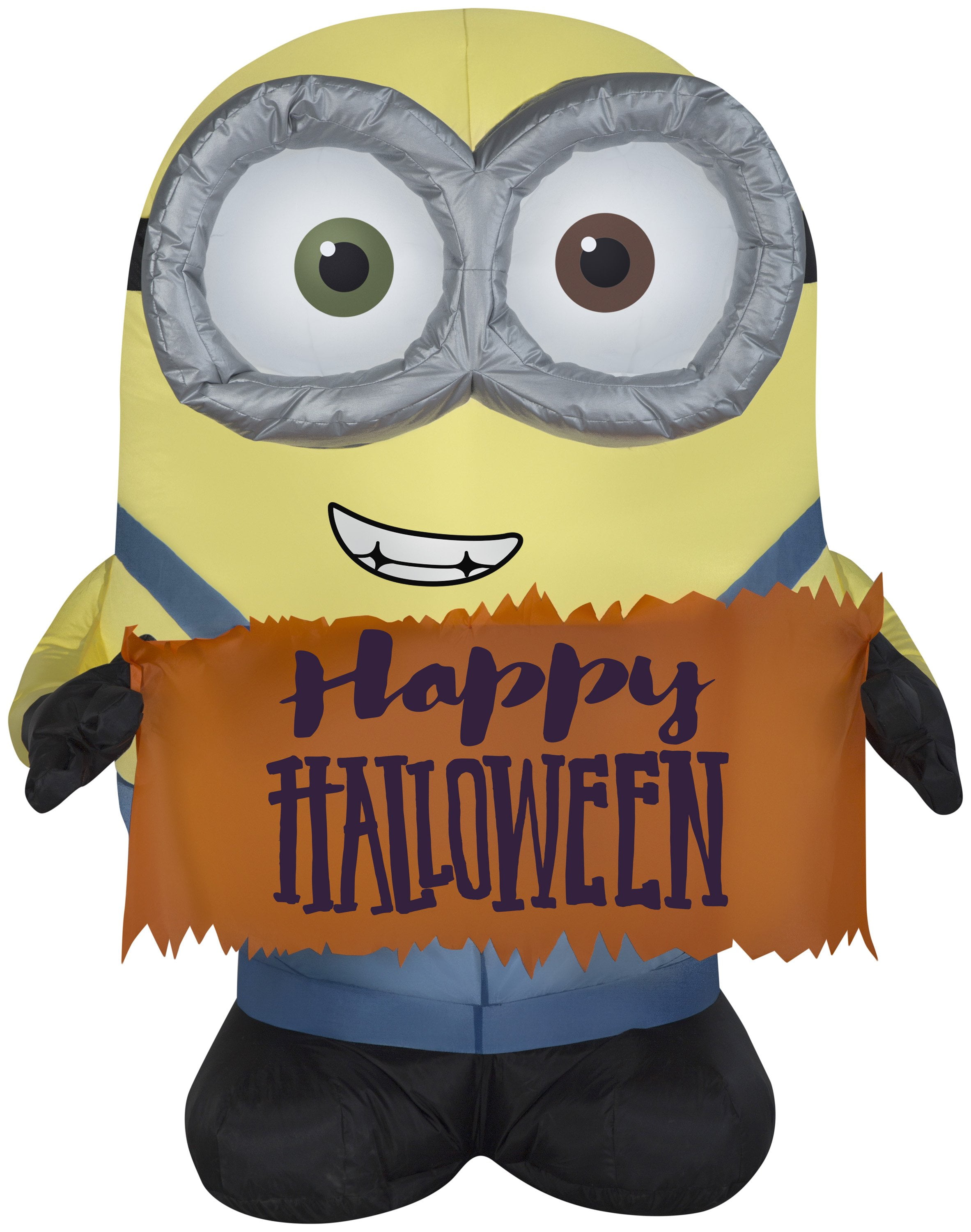 4 Minion  Bob Holding Happy Halloween  Sign Halloween  
