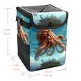thumbnail image 5 of Octopus Foldable Car Trash Bin with Lid, Leak-proof Mini Trash Can, Hanging Storage Bag - Car Garbage Can for Auto, Vehicle, Office, Home, 5 of 6