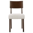 thumbnail image 6 of Pax Wood Dining Side Chairs - Set of 2 in Walnut Heathered Weave Ivory, 6 of 10