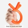 thumbnail image 2 of Comotomo Silicone Baby Teether, Orange, 2 of 6