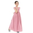 thumbnail image 3 of Ekidsbridal Ruffle Chiffon Flower Girl Dresses for Princess Pageants Graduation Ceremonial Gown 822 12, 3 of 6