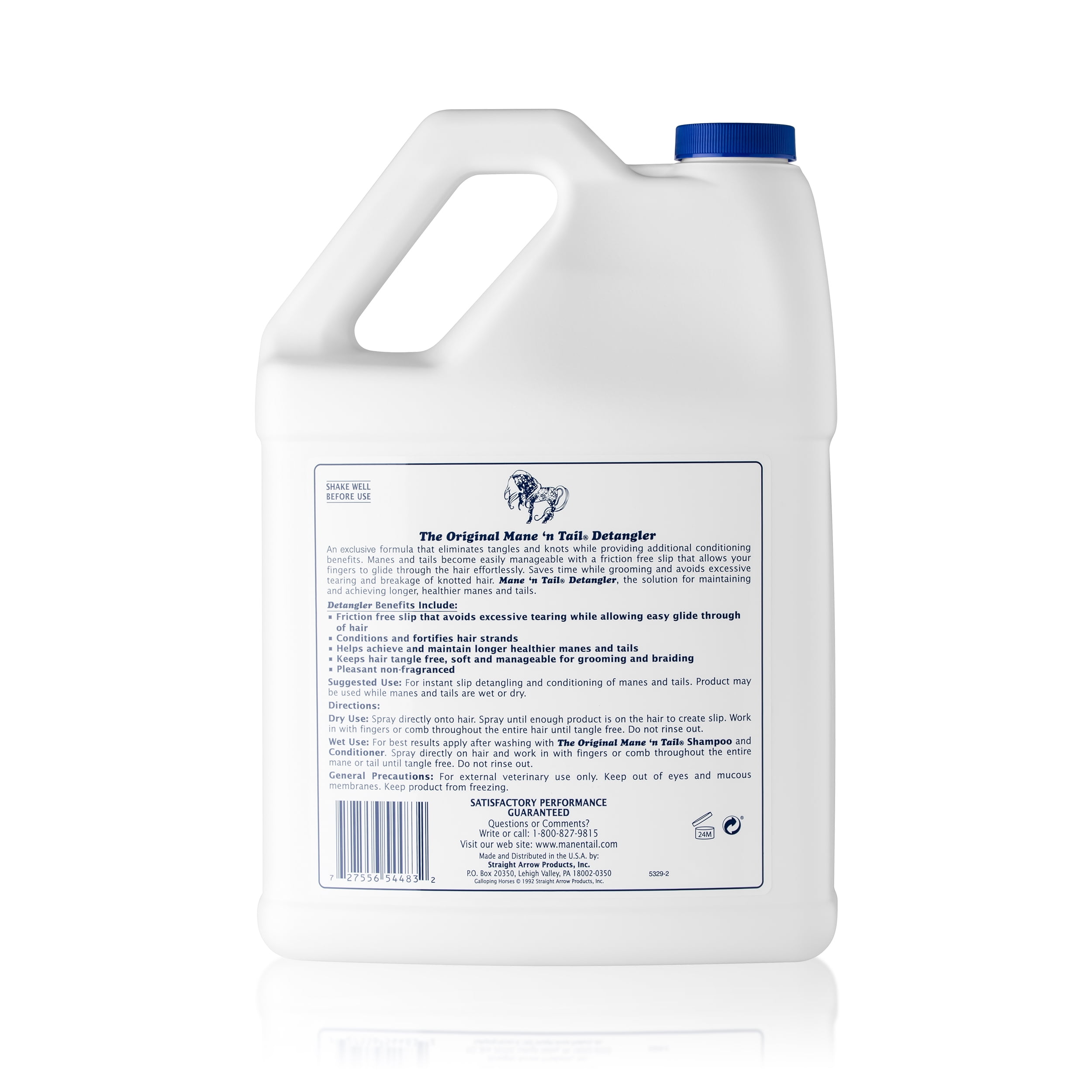 Mane 'n Tail Equine Detangler (1 Gallon) – Eliminates Tangles & Knots, Conditions for Healthier, Manageable Manes and Tails