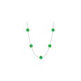 thumbnail image 1 of Frosted Emerald Necklace on a14K White Gold Bezel Set 35.00 ct.tw, 1 of 8