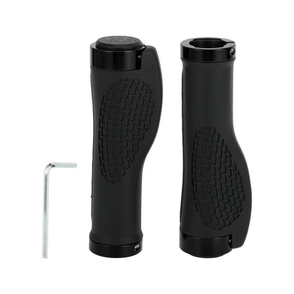 Unique Bargains Bike Handlebar Grips Covers 125mm Long Lightweight Bicycle End Grips Protector Black 1 Set