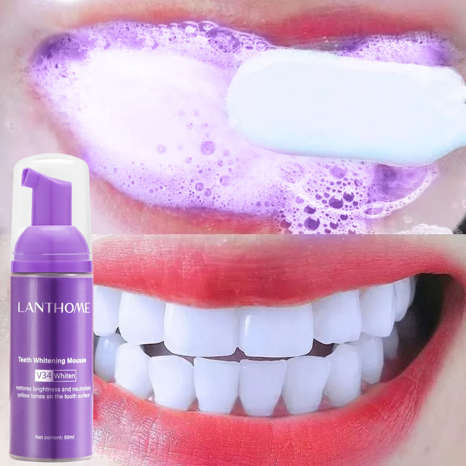 Teeth Whitening Toothpaste Anti Sensitivity and Repair Gums Foam