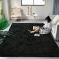 thumbnail image 4 of Noahas Soft Fluffy Area Rug for Living Room Bedroom Shaggy Accent Carpets for Kids Girls Rooms Black,4x6ft, 4 of 7