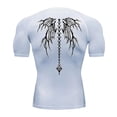 thumbnail image 6 of Hmhnsya Mens Compression Shirt Rash guard Fitness For Men Gym Sports T-Shirt Running Sweatshirt Outdoor Mountaineering Training, 6 of 7