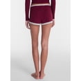 thumbnail image 3 of No Boundaries Cotton Blend Jersey Lace Sleep Shorts, Women’s XXS-3X, 3 of 5