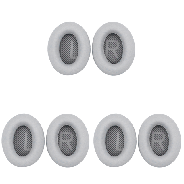 Almohadillas Repuesto para Oídos Viscoelástica QC25 QC15 QC35 (gris)