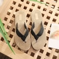 thumbnail image 4 of Women's Braided Flip Flops - Thick Strap Woven Flat Sole Thong Sandals for Summer, Beach & Casual Daily Wear, 4 of 5