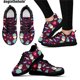 thumbnail image 1 of Zapatos planos de verano con estampado de dibujos animados de Doginthehole, zapatillas informales transpirables con cordones para mujer, calzado de malla para hospital y enfermería, 1 of 6