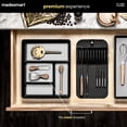 thumbnail image 2 of madesmart Classic 4 Compartment Drawer Organizer with Soft Grip Lining, Carbon, 2 of 8