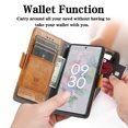 thumbnail image 2 of Case for Google Pixel 6A Cover Leather Wallet Folio Case Book Design Flip Magnetic Closure - Yellow, 2 of 5