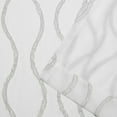 thumbnail image 3 of Exclusive Home Curtains 2 Pack Belfast Woven Wave Embellished Sheer Hidden Tab Top Curtain Panels, Dove Grey, 54x84, 3 of 6