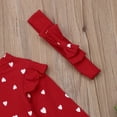 thumbnail image 6 of Bagilaanoe Toddler Baby Girl Valentine's Day Dress Heart Pattern Long Sleeve Ruffle A-line Princess Dresses + Headband 6M 12M 18M 24M 3T Kids Casual Swing Sundress, 6 of 6