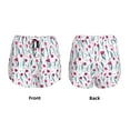 thumbnail image 4 of Disketp Tulips Flowers Print Women's Shorts Workout Shorts for Athletic Gym Running Shorts with Phone Pockets X-Large, 4 of 8