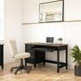 thumbnail image 4 of Pemberly Row Bureau d'Ordinateur 54W avec Tiroirs en Noir Vintage et Pin Récupéré, 4 of 7