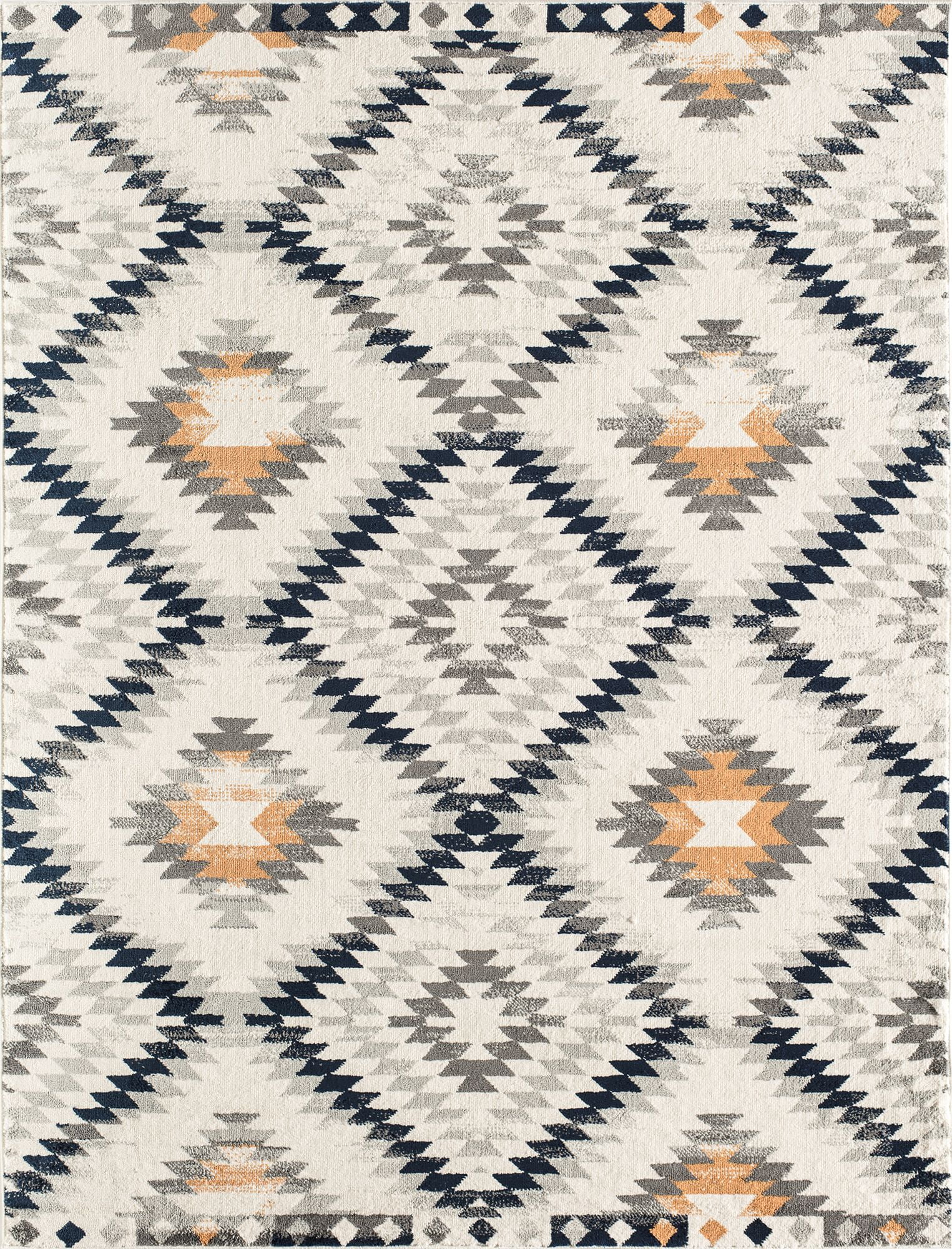 Soleil BR30A Kilim Gold Tribal Moroccan ivory Area Rug, 3'x5'