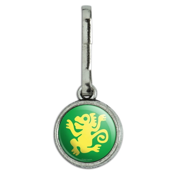 Hidden Temple Green Monkeys Antiqued Charm Clothes Purse Suitcase Backpack Zipper Pull Aid