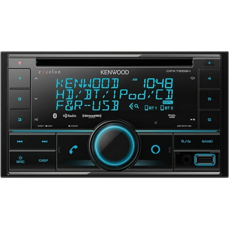 Kenwood - Bluetooth CD Receiver Alexa Built-In Satellite Radio Ready - Black