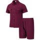 thumbnail image 5 of Eres Más Que una Camisa de Puntuación de Prueba de Color Sólido Casual con Cuello, Bolsillo con Botones de Manga Corta, 5 of 9