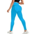 thumbnail image 4 of BOBOGOJP 2 Pack Leggings with Pockets for Women, High Waisted Soft Leggings for Yoga Gym Blue for Size M, 4 of 9