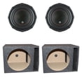 thumbnail image 1 of Audiopipe TXX-BD3-12 12 Inch 1800W Car Subwoofer (2 Pack) & Sub Box (2 Pack), 1 of 11