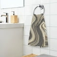thumbnail image 7 of Ryvnso Brown Marble Cotton Hand Towels Sets Face Towel 2 PCs Bathroom Decorative, 7 of 7