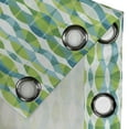 thumbnail image 4 of Ambesonne Grunge Grommet Curtain, Geometric Oval Shapes, 50" x 108", Apple Green Turquoise, 4 of 6