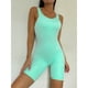 thumbnail image 2 of Body deportivo para mujer, monos de yoga de color puro, ajustados, ajustados, con espalda de belleza en U profunda, para mujer, azul lago claro S, 2 of 8