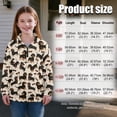 thumbnail image 7 of Uorisanigo Girls Oversized Sweatshirts Half Zip Pullover Sweatshirt Casual Cute Dachshund Long Sleeve Pullover Top Fall Winter Clothes Quarter Zip Hoodies No Hood Athletic Tops, 7 of 7