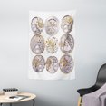 thumbnail image 1 of Clock Decor Tapestry, Repair of Watches Design Technical Theme Clockwork Retro Theme Horizontal, Wall Hanging for Bedroom Living Room Dorm Decor, 40W X 60L Inches, Silver and Gold, by Ambesonne, 1 of 2