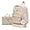 Camel, variant on uninni Diaper Baby Bag Backpack for Moms and Dads with Baby Boys and Girls, Portable Changing Pad, Removable Waterproof Pacifier Case, Stroller Straps, Insulated Bottle Pockets, Black