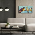 thumbnail image 3 of Epic Graffiti 'Birds on a Wire' by St. Hilaire Elizabeth, Canvas Wall Art, 40"x20", 3 of 8