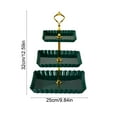 thumbnail image 3 of Dessert Table Display under $5! kkbbma Plastic Square Dessert Cupcake Stand, 3 Tier Cup Cake Holder Tower for Tea Party/Birthday/Wedding, Plastic Tiered Serving Tray, 3 of 6