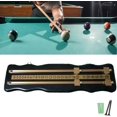 thumbnail image 2 of Billiards Scoreboard Wooden Billiard Scorer High Density 2-Track Scoreboard Reusable Sport Scorekeeper Snooker Score Board Venue Entertainment Equipment, 2 of 8