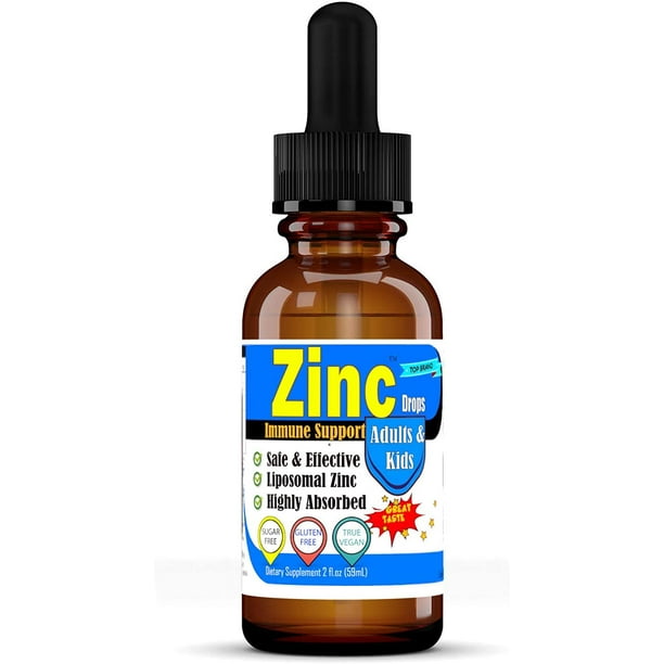 Liquid Zinc for Kids, Men & Women, Supports Immunity, Supports Brain