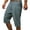 Gray, variant on Toonshare Men's Short Men Casual Solid Pocket Elastic Waist Straight Half Shorts Pants Sport Pants