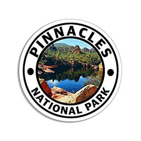 Round PINNACLES National Park Sticker Decal (decal rv hike) Size: 4 x 4