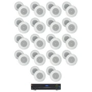 JBL VMA1240 Commercial/Restaurant 240W 70v Amplifier+(36) 8" Ceiling Speakers