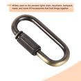 thumbnail image 5 of Unique Bargains 4mm Oval Shape Quick Link Screw Lock Chain Connector Bronze 10 Pack, 5 of 5