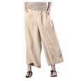 thumbnail image 1 of FNFYFH Clearance Comfortable Ladies Linen Trousers, 1 of 4