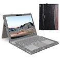 thumbnail image 1 of For Microsoft Surface Book 1 / 2 / 3 13.5-inch Business Leather Case Shockproof Carry Case With Detachable Stand, 1 of 5